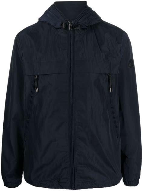 men's michael kors jacket windbreaker black|Michael Kors windbreaker.